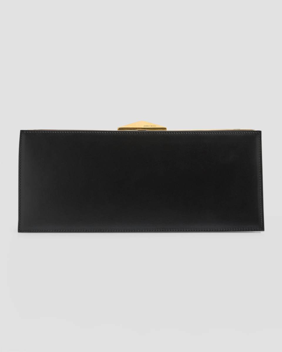 Diamond Leather Cocktail Clutch Bag